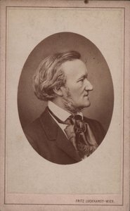 Portrett av komponisten Richard Wagner 1813-1883, ca. 1875.