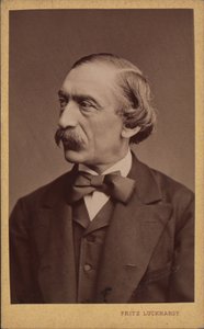 Portrett av komponisten Carl Evers 1819-1875, før 1875.