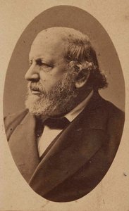 Portrett av komponisten Ferdinand von Hiller 1811-1885, ca. 1880.