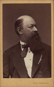 Portrett av komponisten Franz von Suppè 1819-1895, ca. 1880.