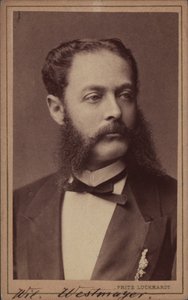 Portrett av komponisten Wilhelm Westmeyer 1829-1880.
