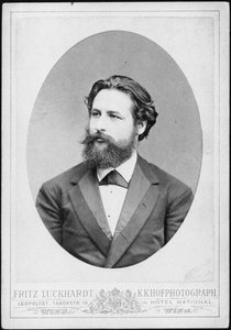 Portrett av pianisten og komponisten Heinrich Karl Johann Hofmann 1842-1902.