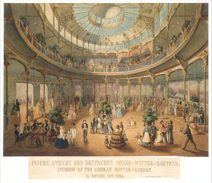 Innvendig utsikt over det tyske folkets vinterhage. Interiør i den tyske vinterhagen..., 1856. av Fritz Meyer
