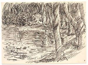 Et skogsvann av Fritz Syberg