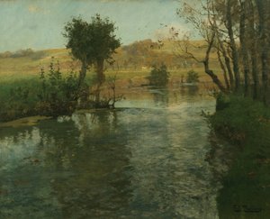 Fransk elvelandskap, ca. 1895 (maleri)