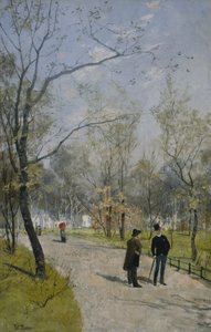 Fra Royal Garden (olje på lerret) av Fritz Thaulow