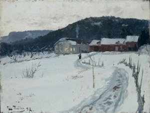 Grini, Upper Maja Farm av Fritz Thaulow