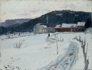 Grini, Upper Maja farm av Fritz Thaulow