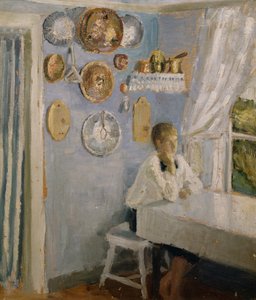 Harald ved frokostbordet av Fritz Thaulow