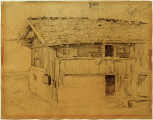 Øvre bayerske gårdshus av Fritz von Uhde