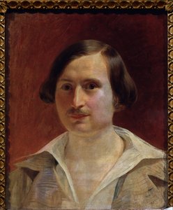portrett av forfatteren Nikolai Gogol (1809-1852) av Fyodor Antonovich Moller