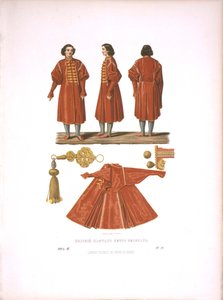 En polsk Kaftan av Peter den store. Fra den russiske statens antikviteter, før 1853