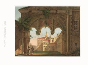 Utsikt over de patriarkalske kamrene. Fra den russiske statens antikviteter, 1849-1853. av Fyodor Grigoryevich Solntsev