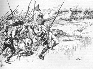 Divisjonen under Alvarado krysset den lave bakken, 1902 av GB
