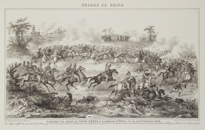 Slaget ved Chang-Kia-Onang, før Tong-Cheou, 18. september 1860, fra The War in China, 1862 av G.C. de Fortavion