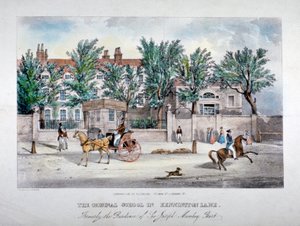 The Licensed Victuallers' School, Kennington Lane, Lambeth, London, c1841. av GF Bragg