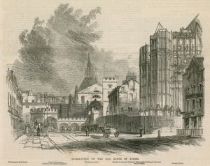 Riving av det gamle House of Lords av G.F. Sargent