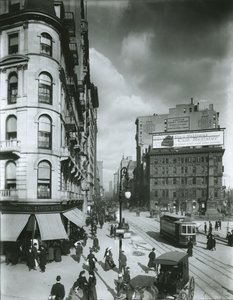 Broadway nordover fra 24th Street, New York City av G.P. Hall und Sohn