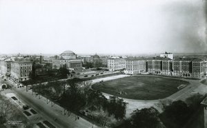 Columbia University campus fra sørvest, New York City, 1910 av G.P. Hall und Sohn