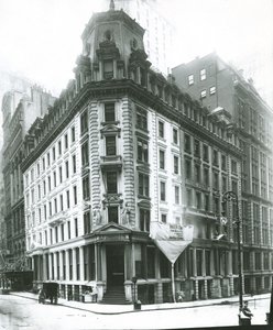 J.P. Morgan Building, Wall Street, New York City (foto av gelatinsølv)