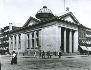 New York Savings Bank (bilde av gelatinsølv) av G.P. Hall und Sohn