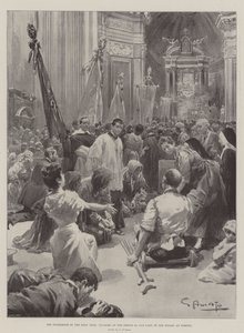 Det hellige års pilegrimsreise, pilegrimer ved helligdommen til Vår Frue av rosenkransen i Pompeii