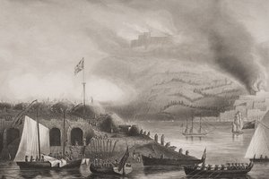The Storming of San Sebastian, 31. august 1813, illustrasjon fra 