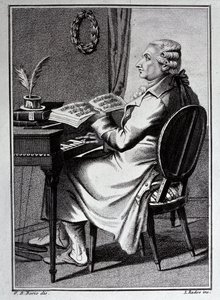 Portrett av Antonio Sacchini-tegning av G. B. Bosio
