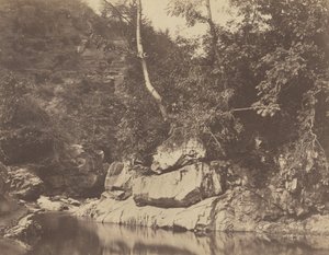 Elvescene, ca. 1855. av G. B. Gething