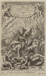 Samson dreper filisterne (gravering)