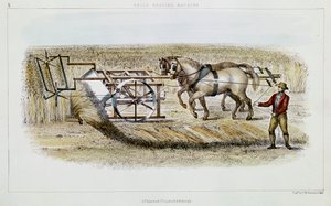 Klokkehøstermaskin, 1851 av G. H. Swanston