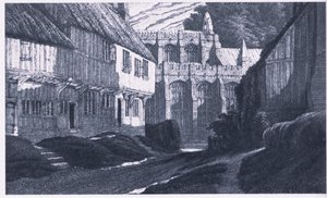Et minne om Clavering Essex (farge litho) av G. L. Grigg