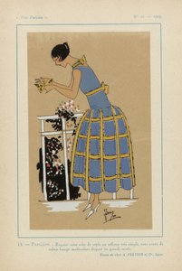 Meget parisisk 1923 No 11: 13.- BUTTERFLY. - Utsøkt denne stilige kjolen... av G P. Joumard
