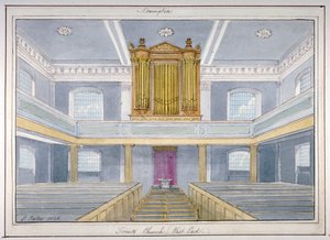 Interiør av Holy Trinity Church, Newington, Southwark, London, 1826 av G Yates