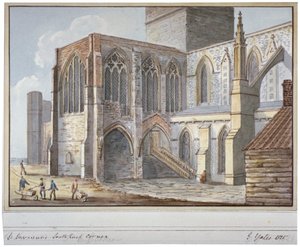 Southwark Cathedral, London, 1825