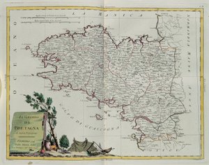 Bretagnebukta, gravering av G. Zuliani hentet fra Tome I of the Newest Atlas publisert i Venezia i 1777 av Antonio Zatta, Private Collection av G. Zuliani