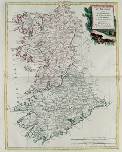 Kongeriket Irland som provinsene Munster og Connaught, gravering av G. Zuliani er fra bind I av 