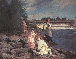 Fiske på Seinen av Gabriel Guay