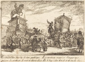 The Charlatan (Le charlatan) av Gabriel Jacques de Saint Aubin