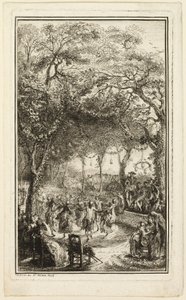 Dansen på Auteuil av Gabriel Jacques de Saint Aubin