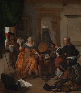 En musikalsk fest, 1659. av Gabriel Metsu