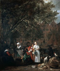 Amsterdam Urtemarked av Gabriel Metsu
