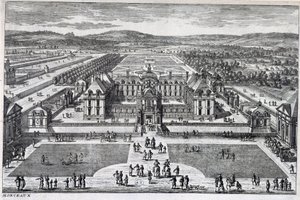 Parc Monceau: generell utsikt av Perelle, sent på 1600-tallet av Gabriel Perelle