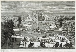 Apollo-bassenget i hagene til slottet i Versailles - av Perelle, sent på 1600-tallet av Gabriel Perelle