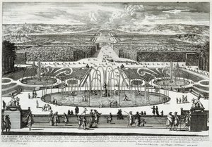 Latona-bassenget i hagene til slottet i Versailles - av Perelle, sent på 1600-tallet av Gabriel Perelle