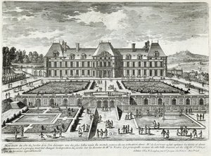 Utsikt over slottet Meudon - av Perelle, sent på 1600-tallet av Gabriel Perelle
