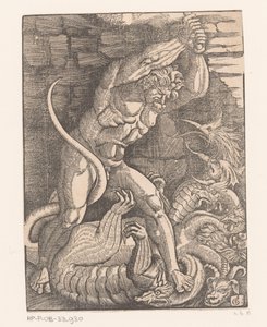 Hercules dreper Hydraen til Lerna Labours of Hercules (serietittel)