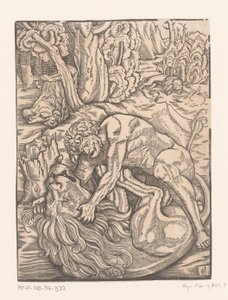 Hercules kjemper mot Nemean-løven Labours of Hercules (serietittel) av Gabriel Salmon
