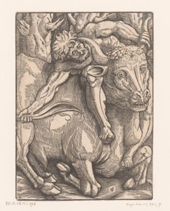 Hercules bryter med Achelous Labours of Hercules (serietittel) av Gabriel Salmon
