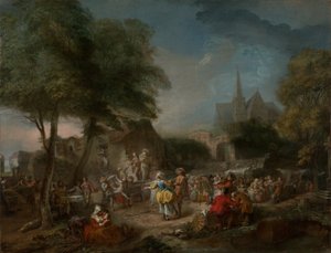 Landsbydansen, ca. 1760–1762 (olje på lerret)